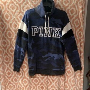 Victoria secret Pink camo cowl sweatshirt